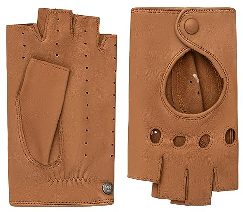 Roeckl Damen Florenz Autofahrer Handschuhe, saddlebrown, 8