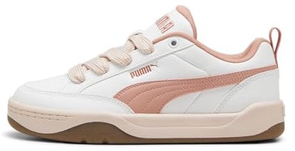 PUMA Unisex Park Lifestyle Sneaker, White-Deeva Peach-Island Pink, 41 EU