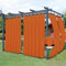Easy-Going Outdoor-Terrassen-Vorhänge, abnehmbare Schlaufen, winddicht, wetterfest, für Cabana, Veranda, Pergola und Pavillon, mit Schlaufen unten, 2 Paneele, 137 x 213 cm, Orange