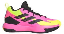adidas Cross 'Em Up Select Mid Trainers Kids, Scarpe da Basket Unisex-Adulto, Lucid Pink/Aurora Black/Lucid Lemon, 38 2/3 EU