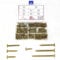250 Stück M4 selbstschneidende Schrauben Sets, Flachkopf Trockenbauschrauben Kreuzschlitz, selbstbohrende Holzschrauben, verzinkte Schrauben Sortiment - M4x (16/25/30/35/40/50 mm)
