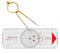 Liquidraw Portland Kursplotter, Navigationsteiler-Set, Marine, Segeln, nautisch, Winkelmesser, einhändig, gerade, Teiler, massives Messing, 20,3 cm