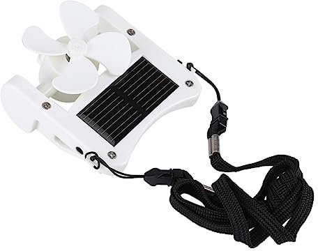 Alipis Cooling Fan Hat Mini Solar Fan Camping Cooling Fan Ourdoor Solar Fan Travel Mini Fan Solar Fan Cap Pocket Mini Fan Clip-on Fan Solor Powered Fan Hat Clip White Usb Child