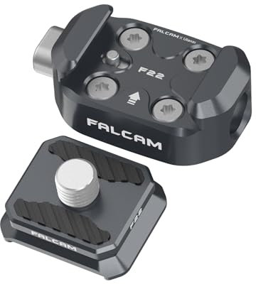 FALCAM F22 Quick Release Kit for Insta360, Plate and Clip, Camera Mounting Adapter Kit for 360 Action Camera - 2564