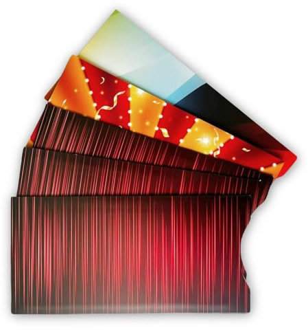 5er Pack Schuber Geschenkverpackung für Tickets
