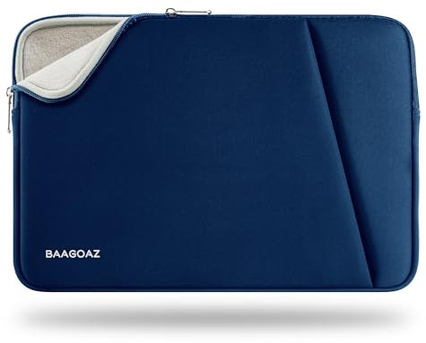 BAAGOAZ 14 Pulgadas Funda Protectora Funda Portatil para 14 Ordenador Portátil PC Laptop Chromebook Ultrabook Netbook Notebook Computer, Azul Marino