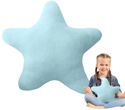 LATAFA Sternkissen Bodenkissen – Sternwurfkissen | 16-Zoll-Plüsch-Bodenkissen für Kinder | Sternförmiges Dekokissen | Süßes weiches Stern-Plüschkissen | Gemütliches Tatami-Bodenkissen und Stofftier