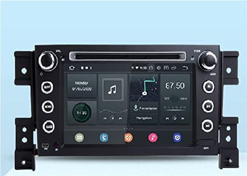 Wivplex Android 10.0 Lecteur DVD de Voiture Multimédia Stéréo 2 Din Autoradio DSP 4G 64G Carplay Fit Grand Vitara 2007-2013 Lecteur multimédia Radio(PX5 4G 64G)