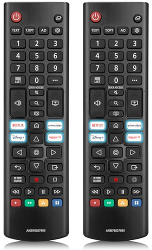 2er Pack Universal Fernbedienung für alle LG Fernseher UHD OLED EVO QHD QNED NanoCell 4K 8K Smart TVs Ersatz Fernbedienung Original für Magic Remote AKB75855501 AN-MR20GA AKB76040301 AKB76037605