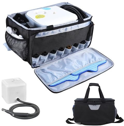 TEFGTER Steam Cleaner Storage Bag Compatible with Dupray Neat Steam Cleaner,Carrying Case with Pockets,Portable Steam Cleaner Organizer Bag with Large Space(Case Only)(Black)