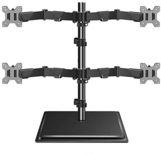 Monitor stand Quad-Monitor-Halterung, voll verstellbare, freistehende Monitor-Tischhalterung, passend for 4 Monitore bis zu 40 Zoll, hält bis zu 19,8 Pfund pro Bildschirm Desk accessories
