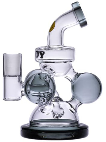 Goody Glass Atom Mini Dab Rig 4Piece Kit Bong Pipe à eau - Gris