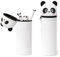 Wydexint Kawaii Federmäppchen, 2-in-1 Weiche Silikontasche, Federmäppchen, Stand Up Federmäppchen, Tier Stifthalter, Cartoon Bleistifthalter Für Mädchen Und Jungen (Blush Panda)