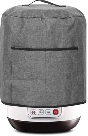 Housse de Protection Contre la poussière pour autocuiseur, Housse de Protection Ronde, Housses pour ustensiles de Cuisine avec Sac et poignée, Tissu Oxford 600D, pour autocuiseurs électriques