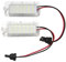 2pcs LED License Number Plate Light – Compatible with Ford Fiesta, Focus MK3, Galaxy MK3, C-MAX, S-MAX, Mondeo, Kuga, Ranger | For Jaguar XF