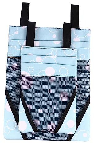 UPKOCH Fahrrad Hängetasche 2 Stück Lenkertasche für Fahrräder mit Aufbewahrungstasche für Handy Schlüssel und Getränke Himmelblaues Design für Radfahren und Reisen