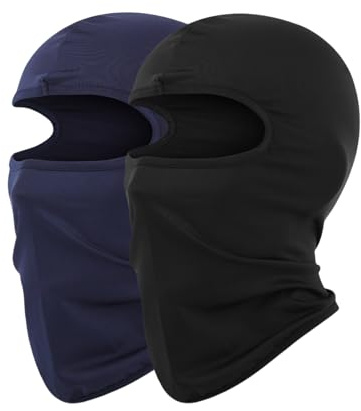 JiaYouLC 2 Pack Kids Lightweight Balaclava Childs Thin Helmet Liner Ski Face Mask for Skiing Cycling Fishing