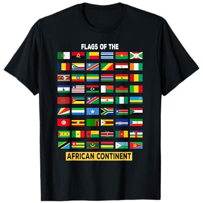 Africa Flag Costume Ideas for Kids African Continent Flags T-Shirt