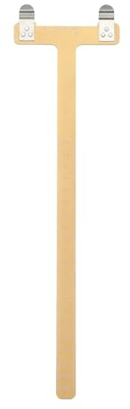 QUARKZMAN Bogenschießen Winkelmaß T-Form Lineal 33 x 9 mm Gelb | Aluminiumlegierung, Drehbogen Sehnen Messwerkzeug, Für Recurve Compound Bogen Sehnen Bogenschießen Zubehör