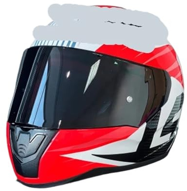 Ayztantine Visiere Motorradhelm Ersatz Extra Linse Schwarz Iridium Silber Motorradhelm Visier(Black)