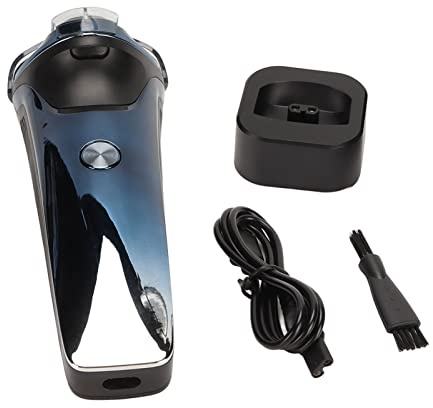 Elektrische Trimmermaschine, USB wiederaufladbar, wasserdichtes LCD-Display, kabellose Haarpflege, Bartschneider für Männer, Blau