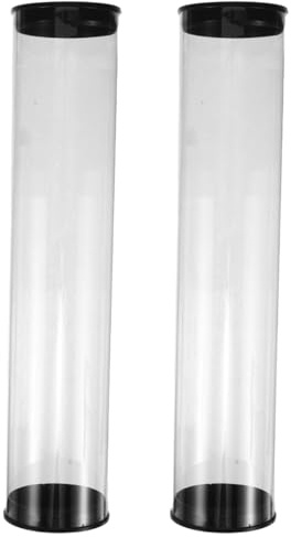 TOYANDONA 2pcs Golf Ball Storage Tubes with Pvc Cylinder Design Waterproof and Gentle Ball Handling Suitable for Travel and Course Use