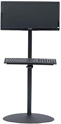 Portable Universal TV Stand for 17-32in TVs 360° Swivel with Height Adjustment Touch Screen Mounting Bracket & Tray Adjustable TV Floor Stand for Home & Office