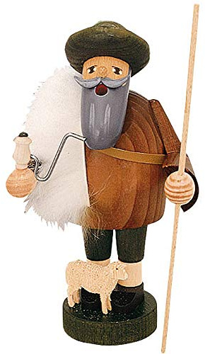 KWO Olbernhau 21045 Räuchermännchen Schäfer, 18 cm