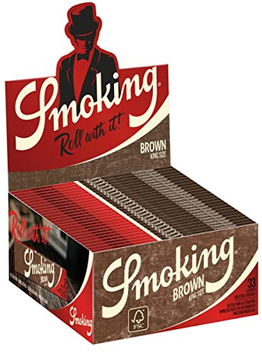 Smoking Zigarettenpapier in braun King Size – 50 Heftchen