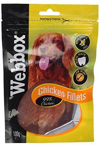 Webbox Chicken Fillet Dog Treat, 100g