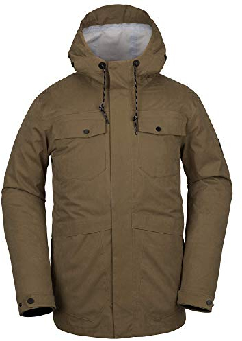 Volcom Herren V.co 3l Rain Snow Jacket Thermojacke, moos, Small