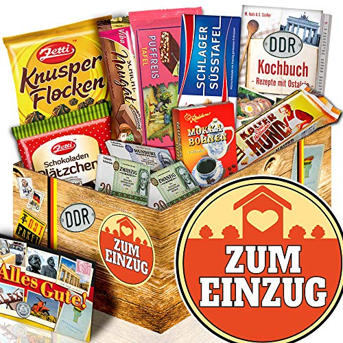 Zum Einzug / Geschenkkorb DDR Schoko / Geschenk zum Einzug Bruder
