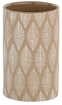 WENKO Zahnputzbecher Tupian Beige Keramik