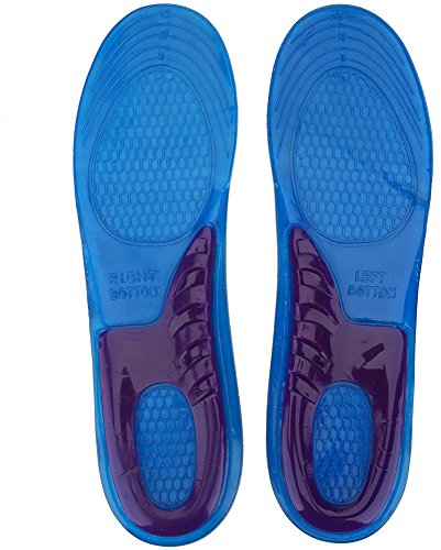 Silikon-Einlegesohlen Stoßdämpfende Schuhpolster für Männer Frauen Schmerzende Füße Erleichterung(L 44-50)