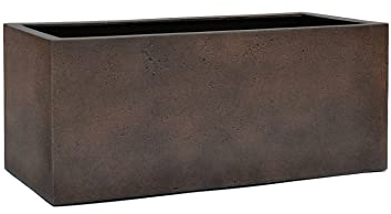 ESCHBACH® Pflanzkübel Box 80 Rost Braun Rechteckig * 80 x 31 x 31 cm * 10 Jahre Garantie