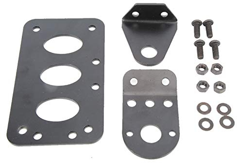 License Plate Holder, Universal Motorcycle Retro Side Mount Tail Light Holder License Plate Frame Bracket (#B)