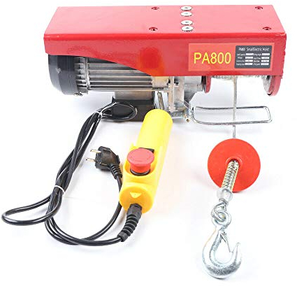 Futchoy Elektrische Seilwinde 800 kg / 1000 kg Elektrische Seilwinde mit Kabel Elektrische Seilwinde für Haus, Werkstatt, Garage (800 kg)