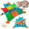 Awoof Soft Catnip Activity Mat, Machine Washable Cat Blanket with 7 Pockets for Small, Medium & Large Cats - Warm & Interactive
