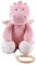 NOUKIE'S - Mini Peluche Musicale Joy - Doudou Noukie's en Veloudoux + Anneau en Bois - Éveil Musical - Cadeau Bébé