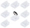 SUNNYCLUE 8Pcs Acrylic Ring Display Holder Clear Plastic Transparent Square Storage Stands Displays Showcase Organizer for Jewelry Towers Weddings Rings Men Women Trade shows Stores