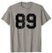 Nummer #89 Sport Black Distressed Uni-Nummer T-Shirt