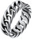 FindChic Herren Ring Edelstahl Panzerkette Ring 7,0mm breit Gothic Fingerring Geschenke für Jugendliche, Männer, Frauen Sillber 10