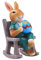 FIYSON Osterhasen Figuren mit Ostereier Osterhasen-Figur aus Kunstharz Osterhasen Garten Deko Gartenfigur Ostern Tischdekoration Geschenk für Haus und Garten Frühling & Sommer für Osterpartys