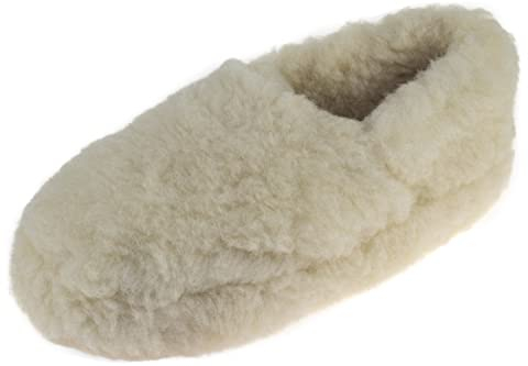 APREGGIO Wolle Hausschuhe Damen Winter – Unisex Damen und Herren Hausschuhe Wolle - Schafswolle Warme Pantoffeln Damen - Weich Damen Winterhausschuhe - Wollhausschuhe Herren