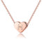 TINGN Girls Jewelry H Initial Necklace, Rose Gold Heart Letter Necklace Jewelry for Girls Dainty Tiny Initial Necklace for Women Teens Girls Necklace for Teen Girls 6 Year Old Girl Birthday Gifts