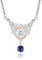 JFASHOP 925 Sterling Silber Keltischer Knoten Ketten viel Glück Dreieinigkeit Irischer Knoten Schmuck Anhänger Halskette für Frauen Mädchen