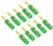 PATIKIL 10 Pack Banana Plugs Connector Screw Type Speaker Banana Plugs 4mm Gold-Plated Alloy Green for Speaker Wires, Sound Systems, Video Receivers, Home Theater