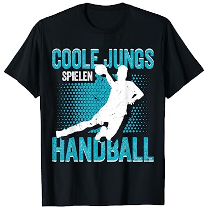 Coole Jungs Spielen Handball Handballer Handballspieler T-Shirt