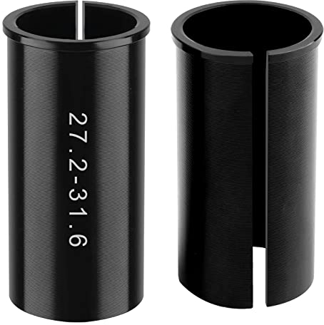 Blicadijo Fahrrad Reduzierhülse Sattelstütze,Fahrrad sattelstütze Rohr Adapter 27,2mm aus Aluminiumlegierung Reduzierhülse auf 31,6mm für MTB-31,6mm