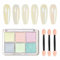 GZMAYUEN Aurora Chrome Nail Powder Pearl Effect Nagel Pulver, White Pearl Pigment Nägel Aurora Mirror Pigmentpulver